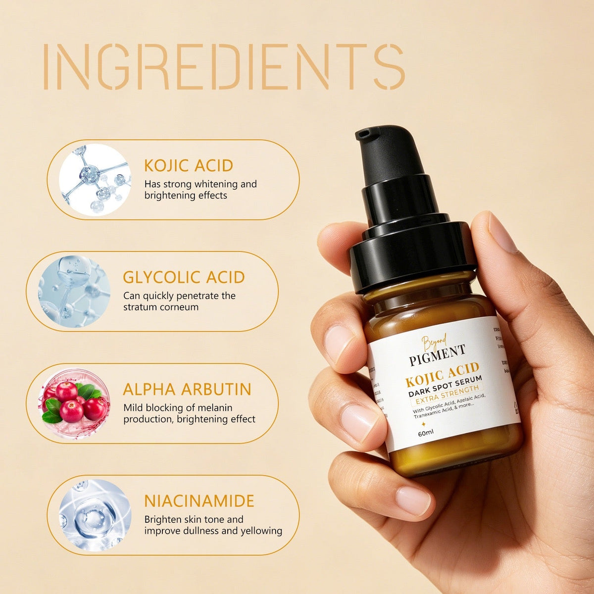 Kojic Acid Dark Spot Serum – Extra Strength