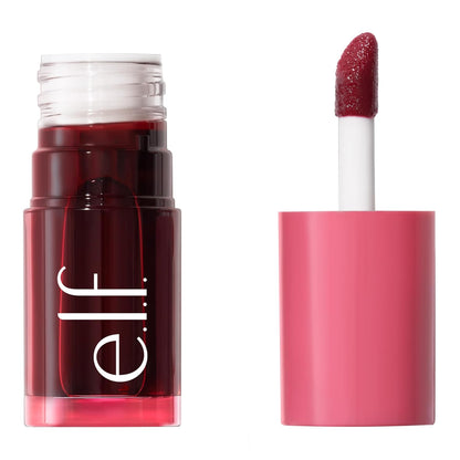 e.l.f. Sheer For It Blush Tint, Multi-Use, Long-Lasting Lip & Cheek Makeup, Creates A Natural Flush Finish, Vegan & Cruelty-Free, Plums Up