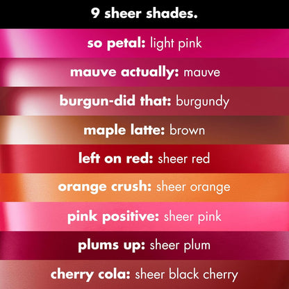e.l.f. Sheer For It Blush Tint, Multi-Use, Long-Lasting Lip & Cheek Makeup, Creates A Natural Flush Finish, Vegan & Cruelty-Free, Plums Up